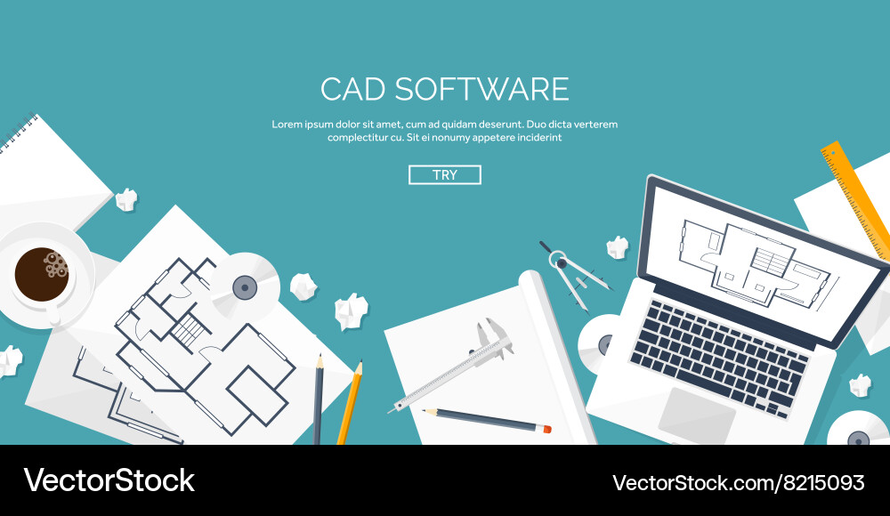 Engineering and architecture vector image