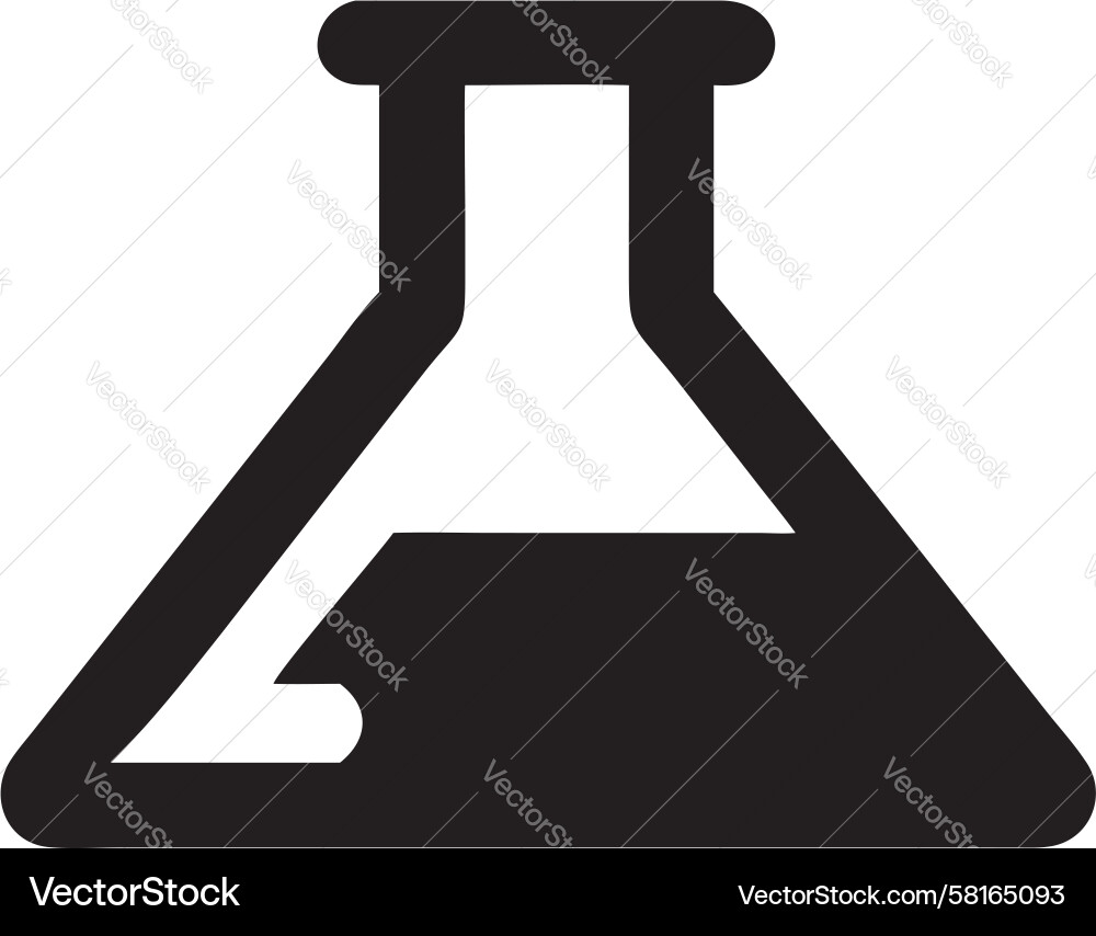 Erlenmeyer Flask Icon Vector Image