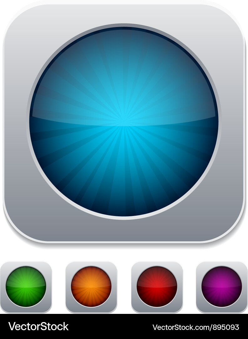 High-detailed buttons Vector Image