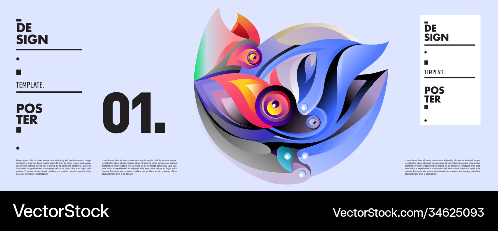 Landing page background template with colorful Landing page background template with colorful Vector Image