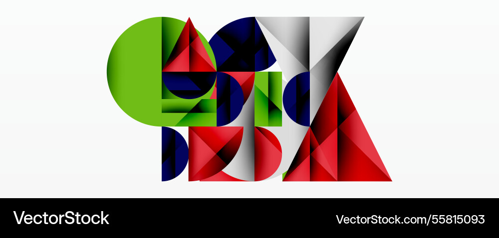 Modern abstract composition with layered circles Vector Image