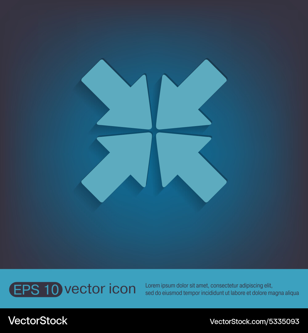 Move arrows vector image