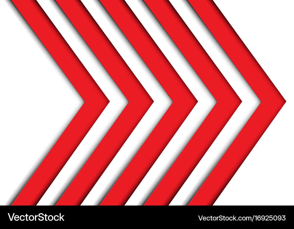 Red Arrow Pattern Background vector image