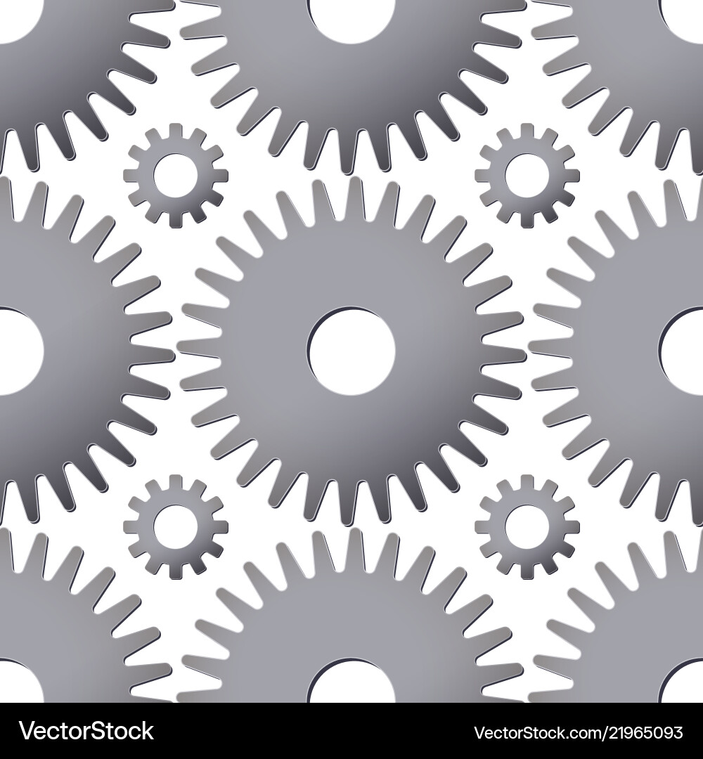 Seamless pattern background with gears Vector Image