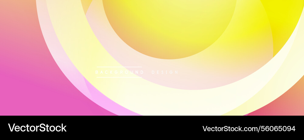Abstract composition with layered circular Vector Image