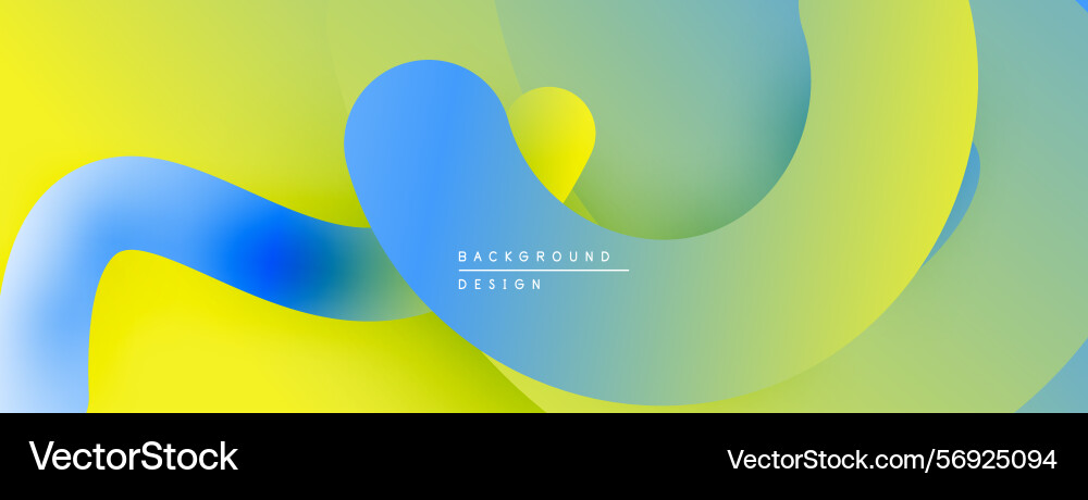 Abstract fluid shapes overlap creating vibrant Abstract fluid shapes overlap creating vibrant Vector Image