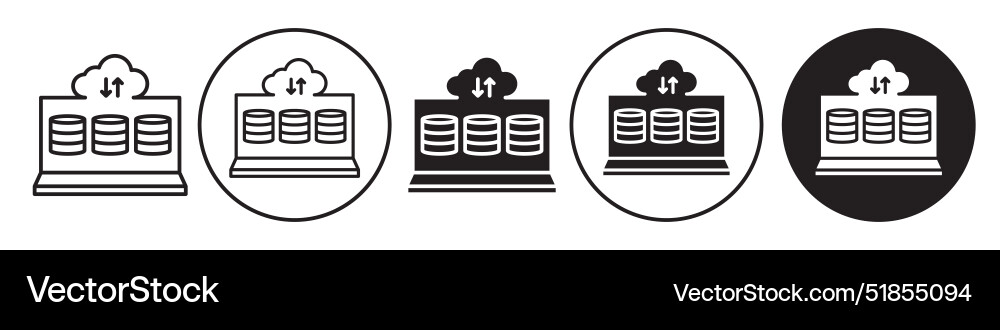 Data collection icon set for web Data collection icon set for web vector image