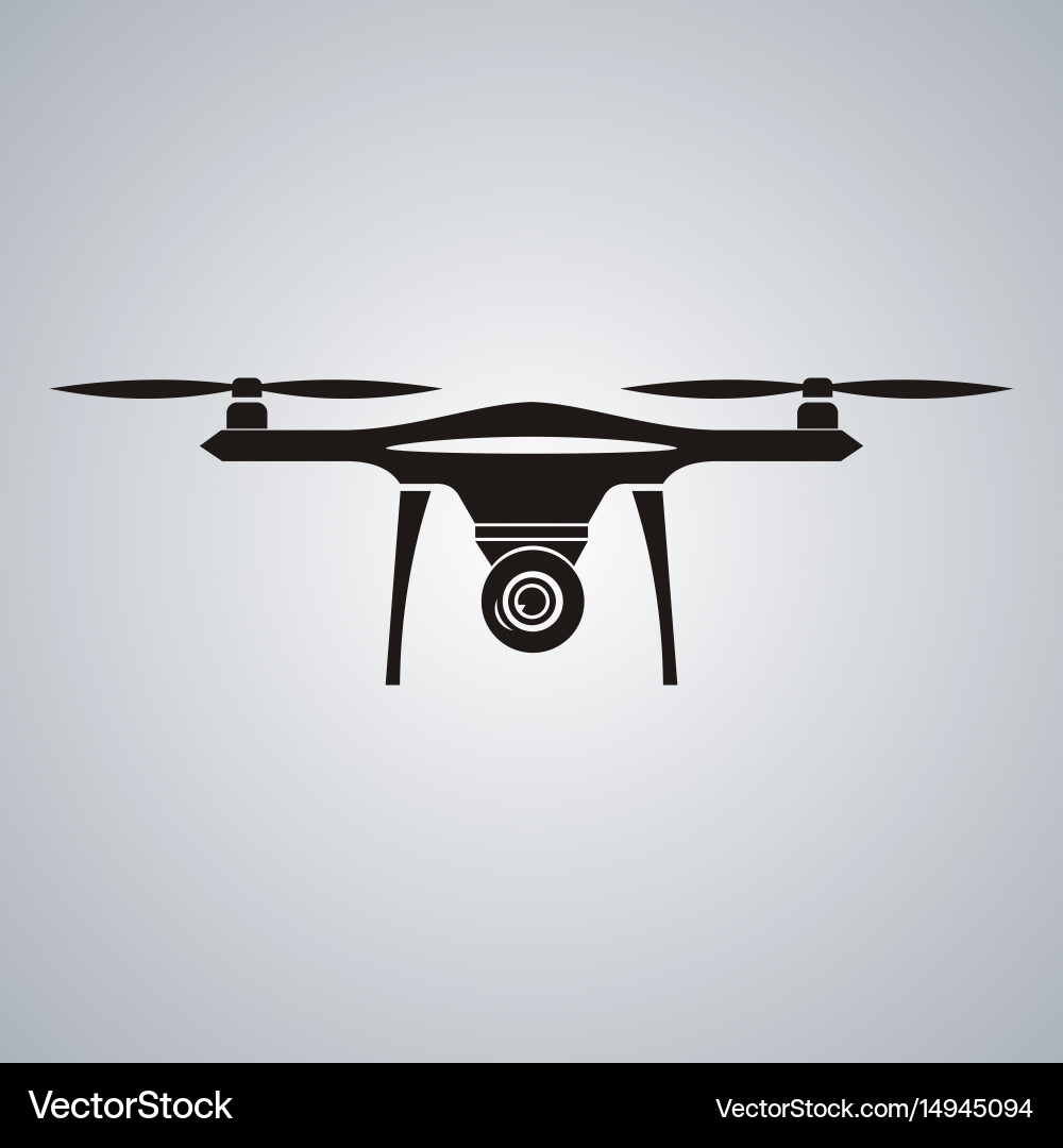 Drone with Action Camera Vector Image