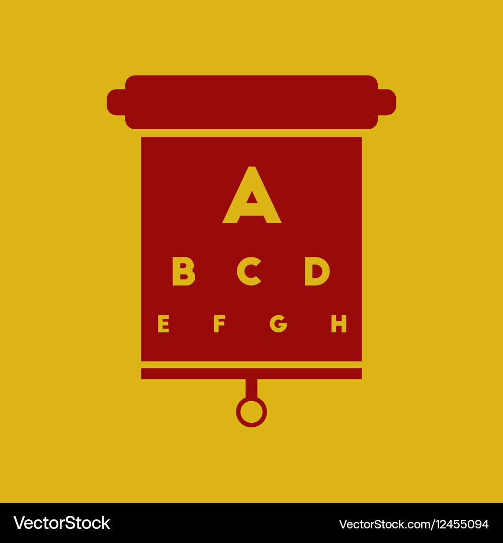 Eyesight check vector image