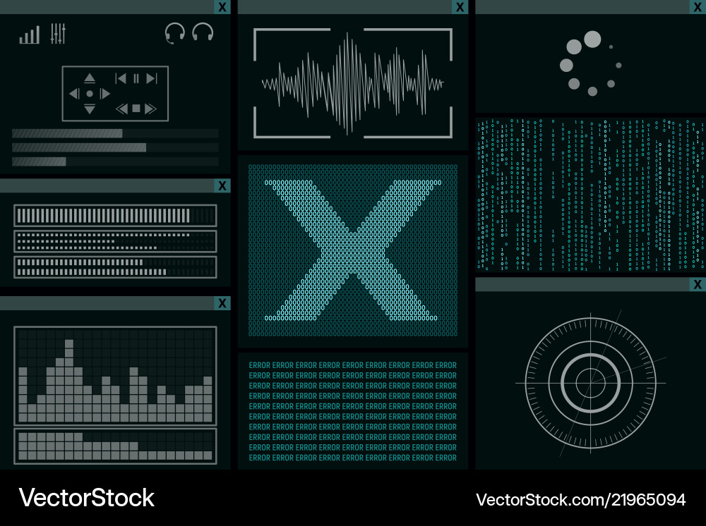 Hackers computer program Hackers computer program vector image