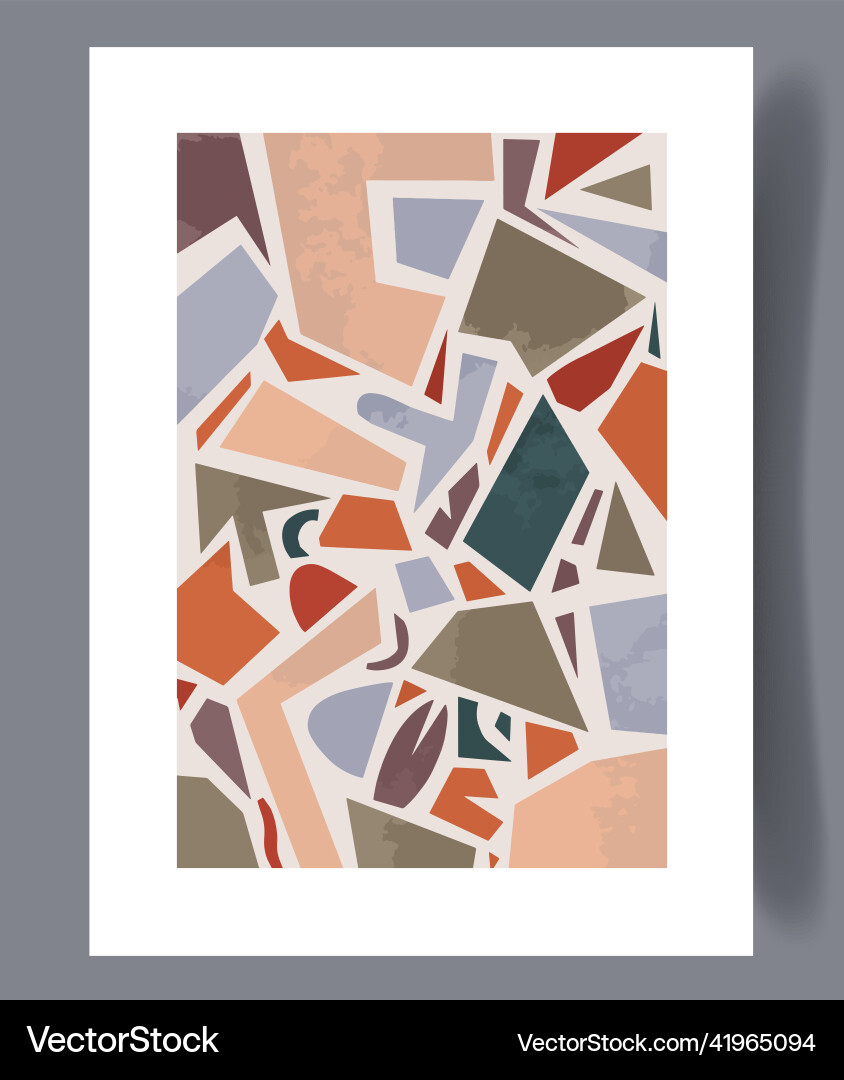 Scandinavian abstract print set Scandinavian abstract print set vector image