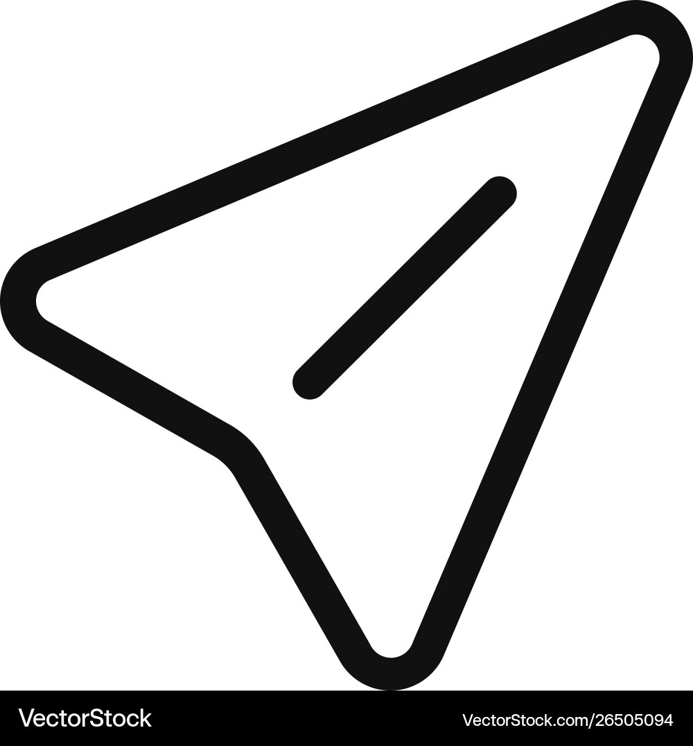 Send icon in modern design style for web site Send icon in modern design style for web site Vector Image