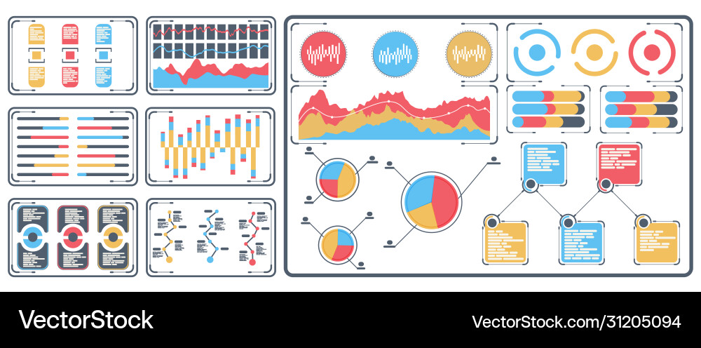 Statistical data presented in form digital Statistical data presented in form digital vector image