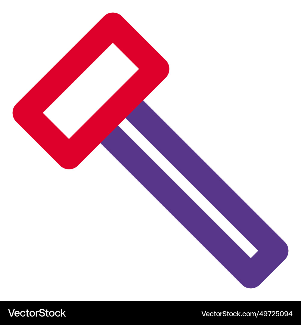 Tool for breaking obstacles in firefighting Vector Image