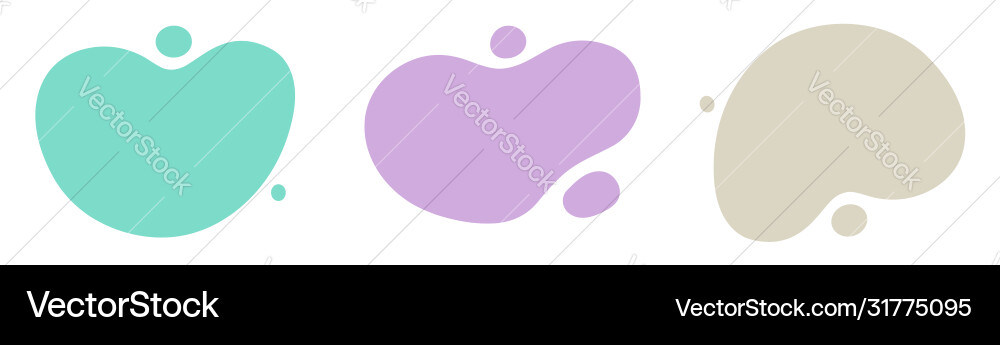 Abstract shapes design fluid background elements Abstract shapes design fluid background elements vector image