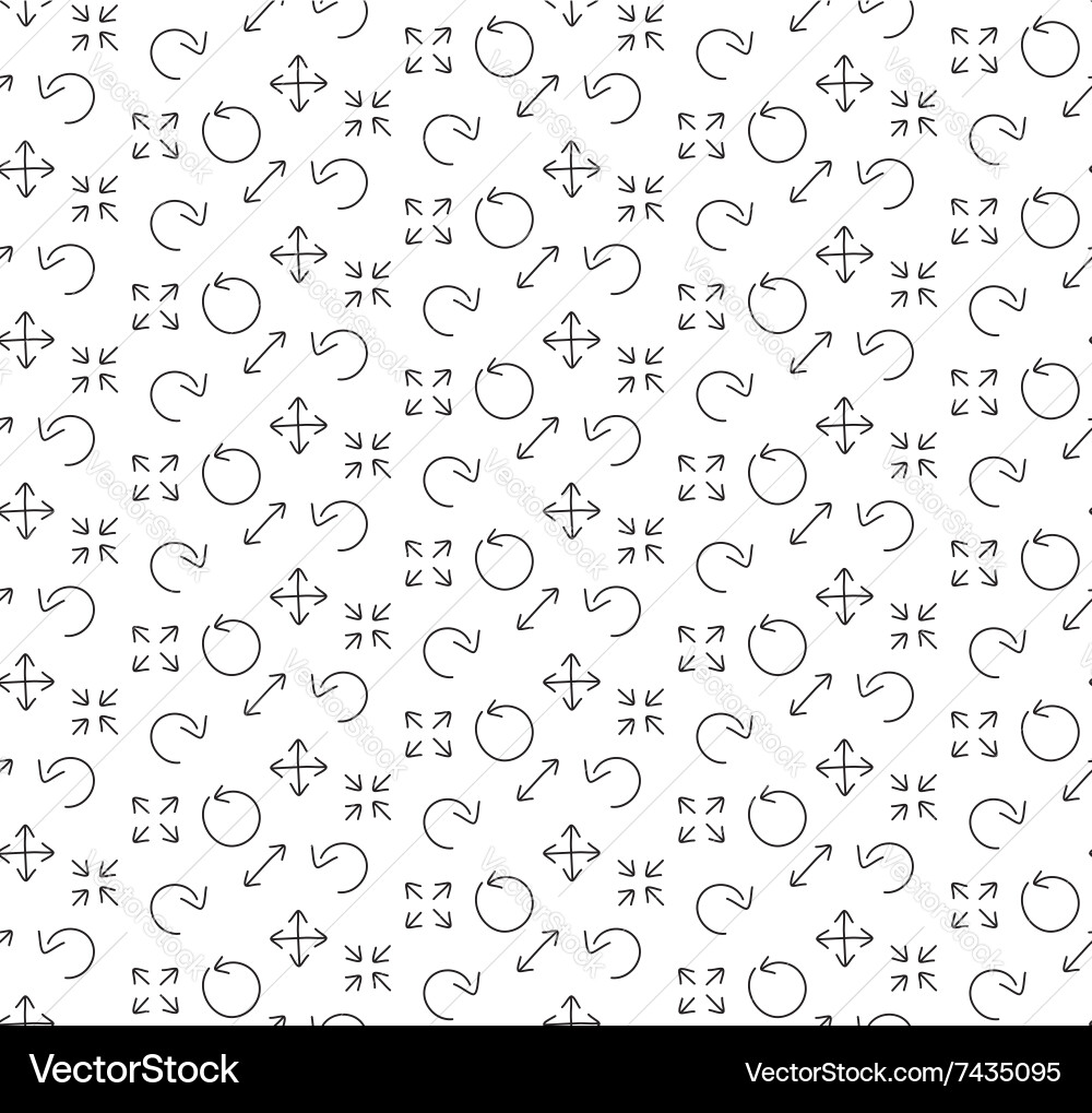 Arrows pattern seamless Vector Image