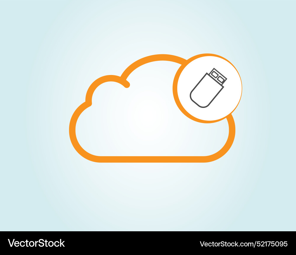 Cloud device Cloud device vector image