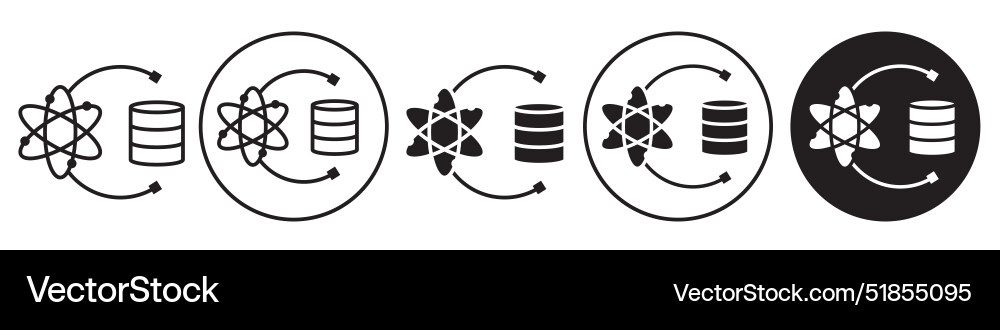 Data science icon set collection for web Data science icon set collection for web vector image