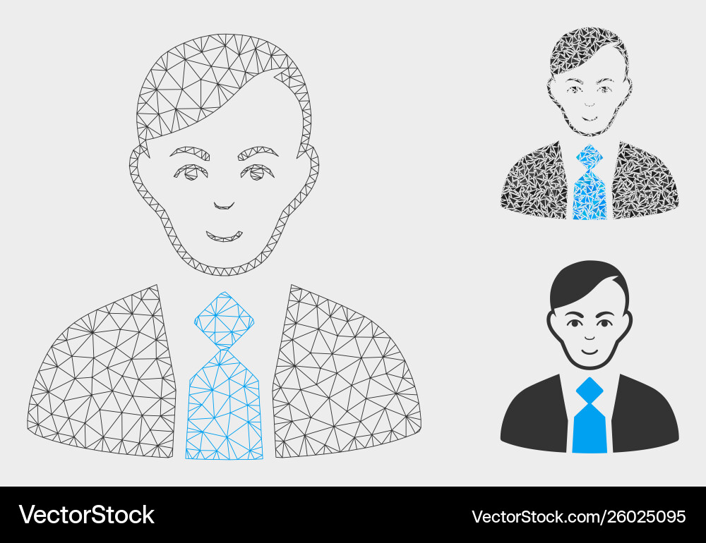 Fuhrer mesh wire frame model and triangle Fuhrer mesh wire frame model and triangle Vector Image