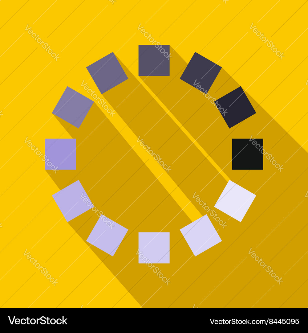 Loading circle sign icon in flat style vector image