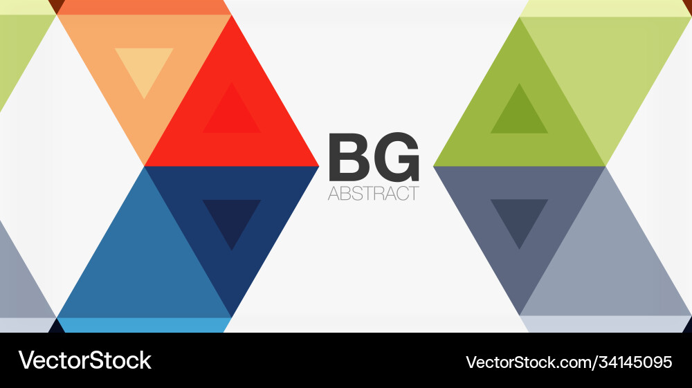 Mosaic triangle pattern abstract background Vector Image