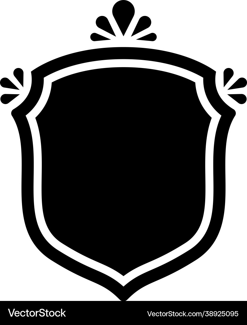 Shield design element vector image