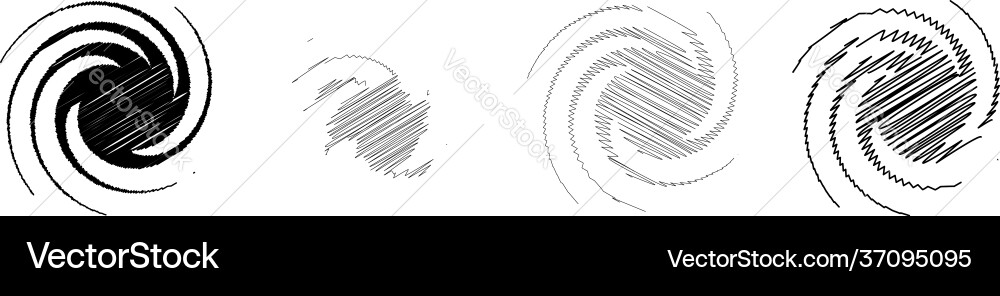 Spiral swirl twirl design element with sketchy Spiral swirl twirl design element with sketchy vector image