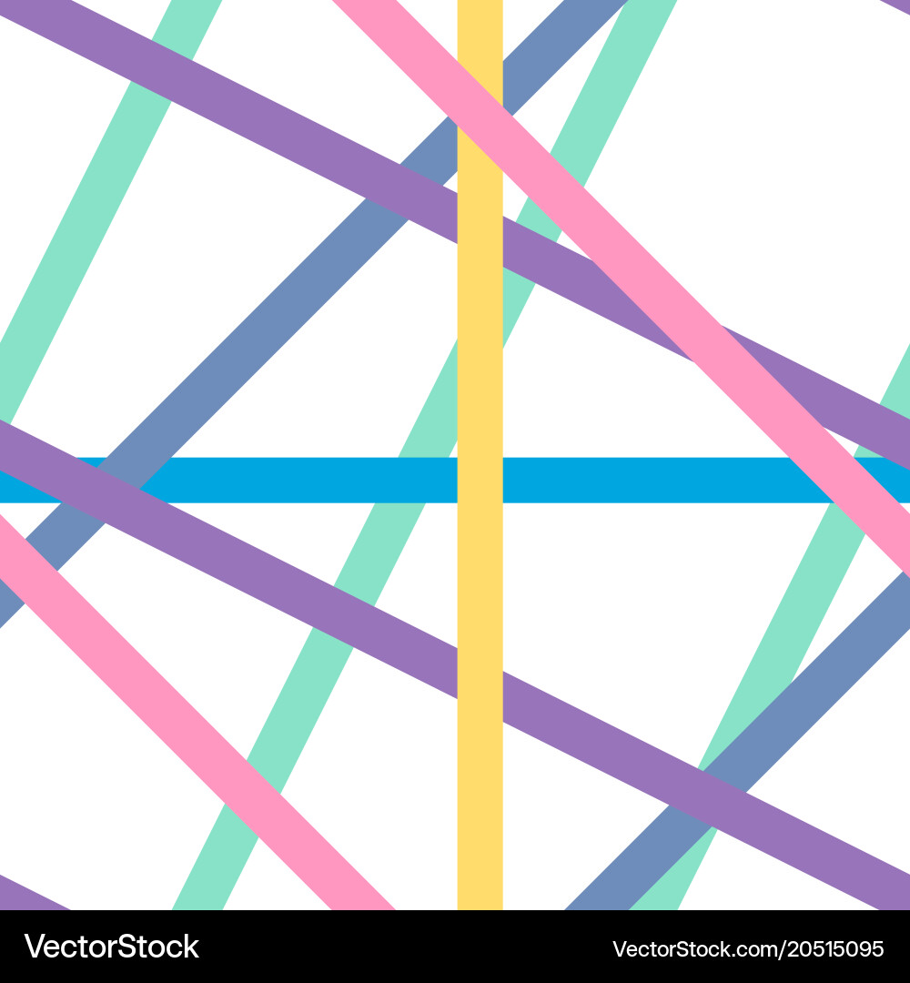 Tangled straight lines seamless pattern Vector Image