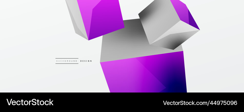 3d cubes abstract background composition 3d cubes abstract background composition vector image