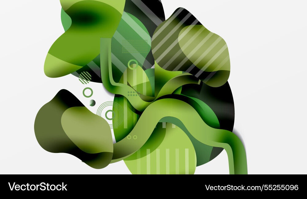Abstract background - lines circles and liquid Abstract background - lines circles and liquid vector image