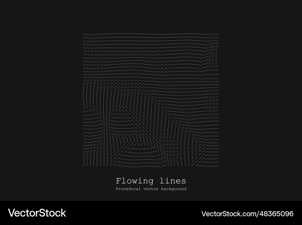 Abstract line matrix pattern noise flow dynamic Vector Image