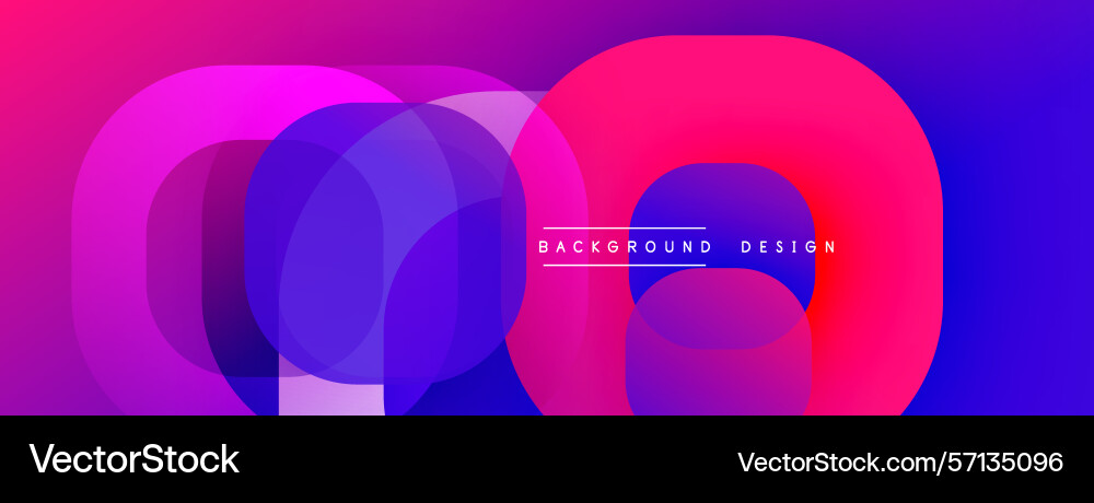 Abstract vibrant circles overlap creating dynamic Abstract vibrant circles overlap creating dynamic vector image