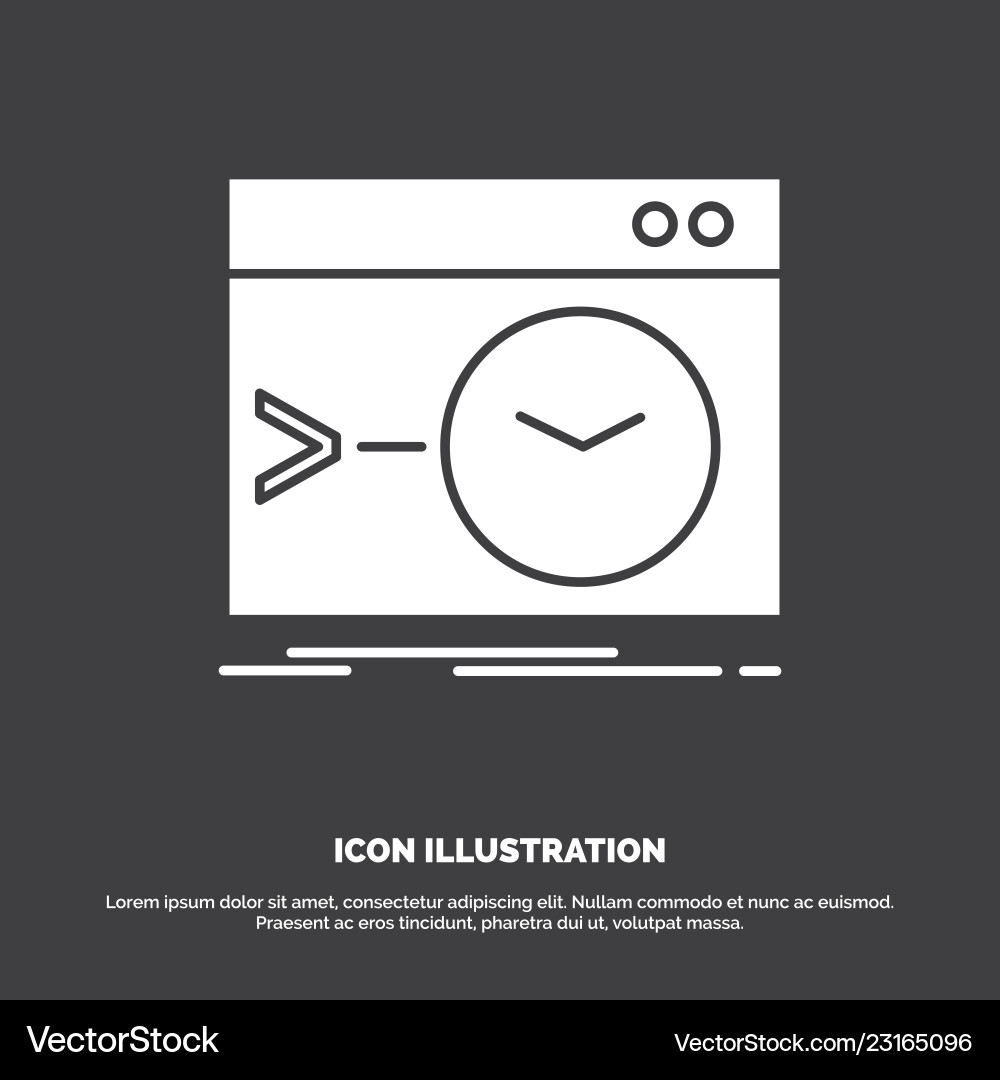 Admin command root software terminal icon glyph Admin command root software terminal icon glyph vector image