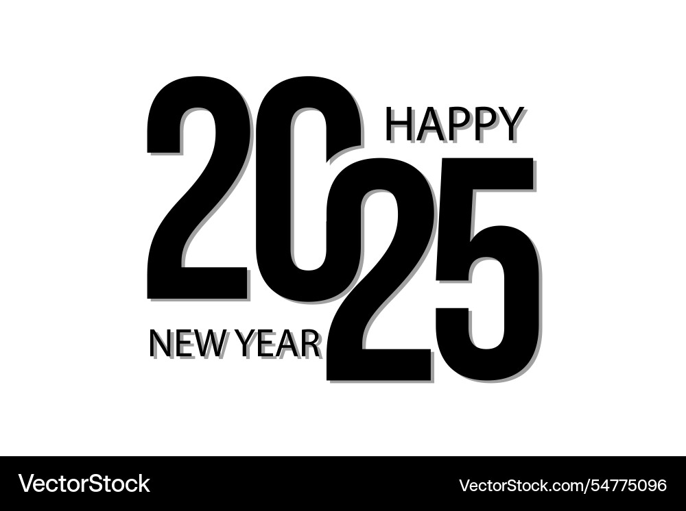 Happy new year 2025 Happy new year 2025 vector image