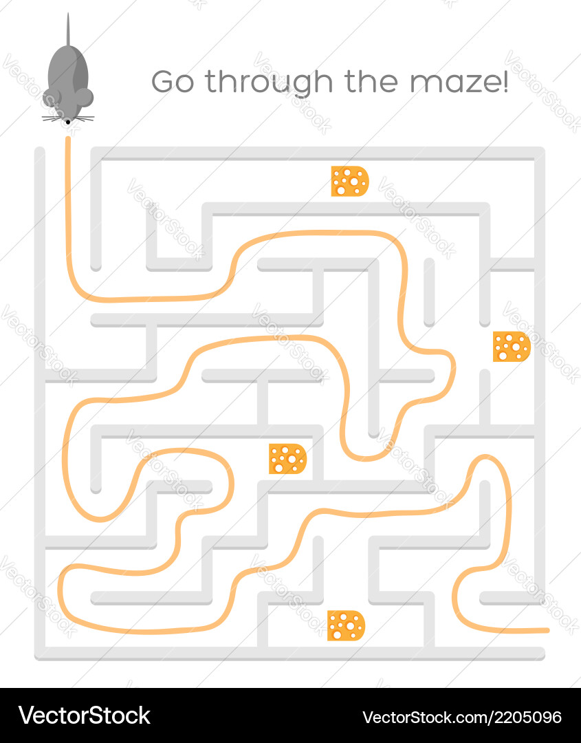 Maze Challenge Game vector image