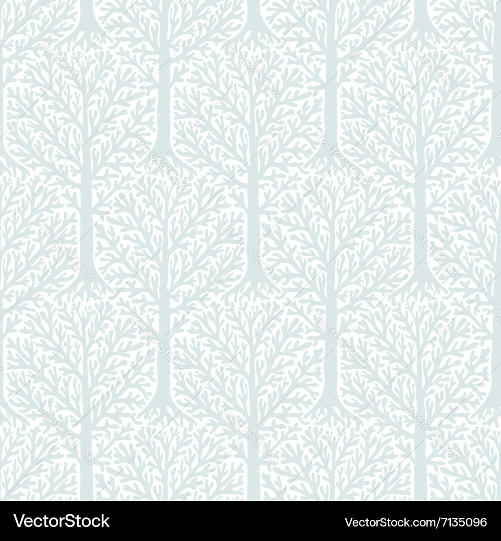 Pattern with trees vector image