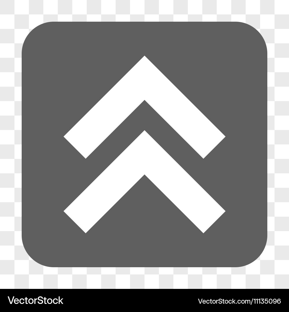 Shift up rounded square button Vector Image