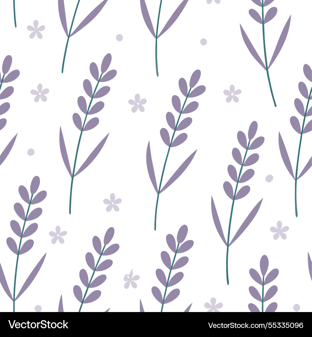 Soft summer seamless pattern with delicate Vector Image