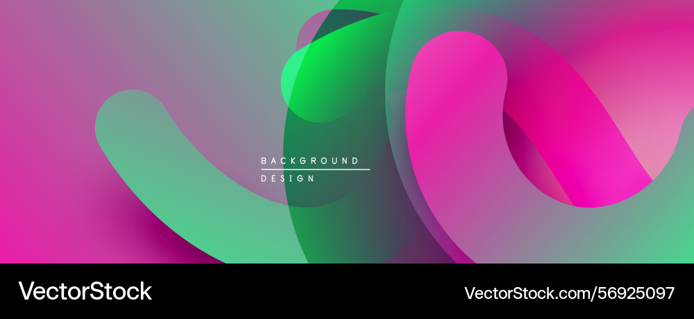 Abstract fluid shapes overlap creating vibrant Abstract fluid shapes overlap creating vibrant vector image