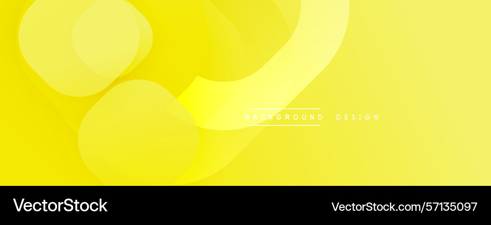 Bright yellow abstract background overlapping Vector Image
