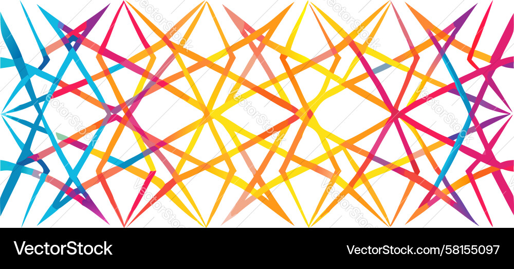 Complex Intersecting Lines Vector Image