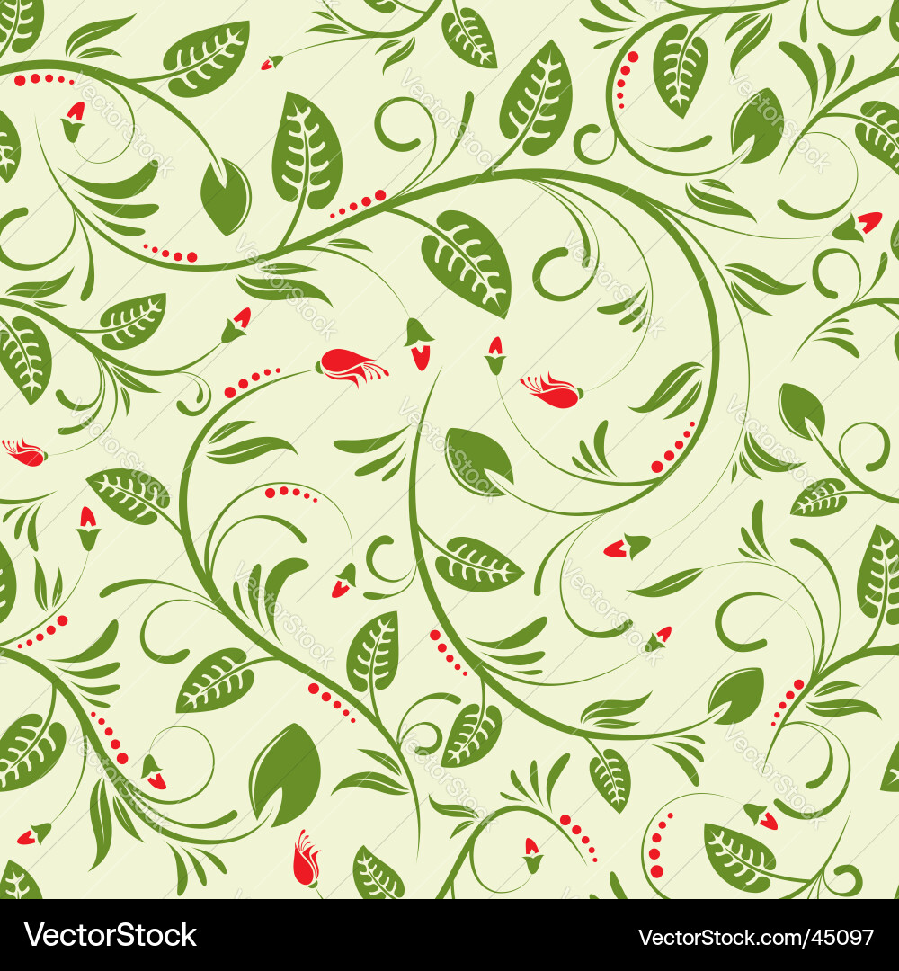 Floral Seamless Pattern Vector Image
