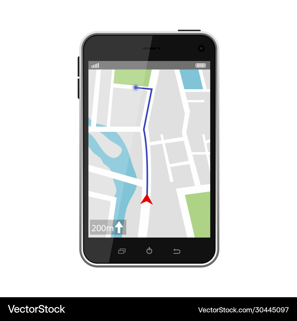 Gps navigation system Gps navigation system vector image