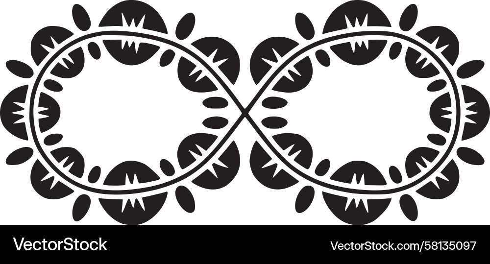 Intricate Infinity Loop Vector Image