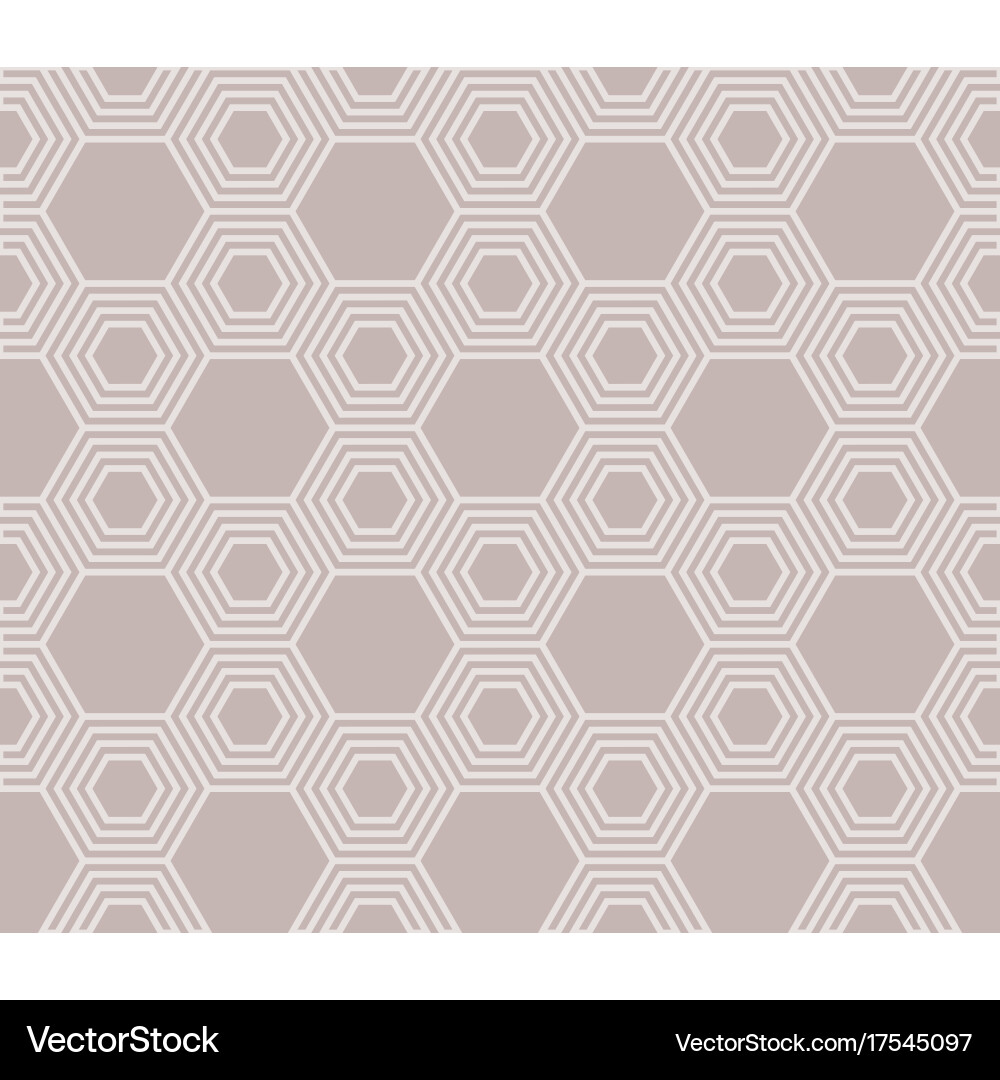 Line of hexagon seamless pattern Vector Image