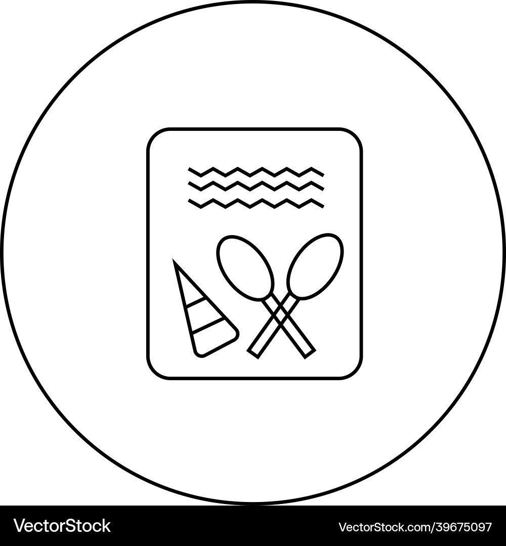 Menu line icon eps 10 on white background Vector Image