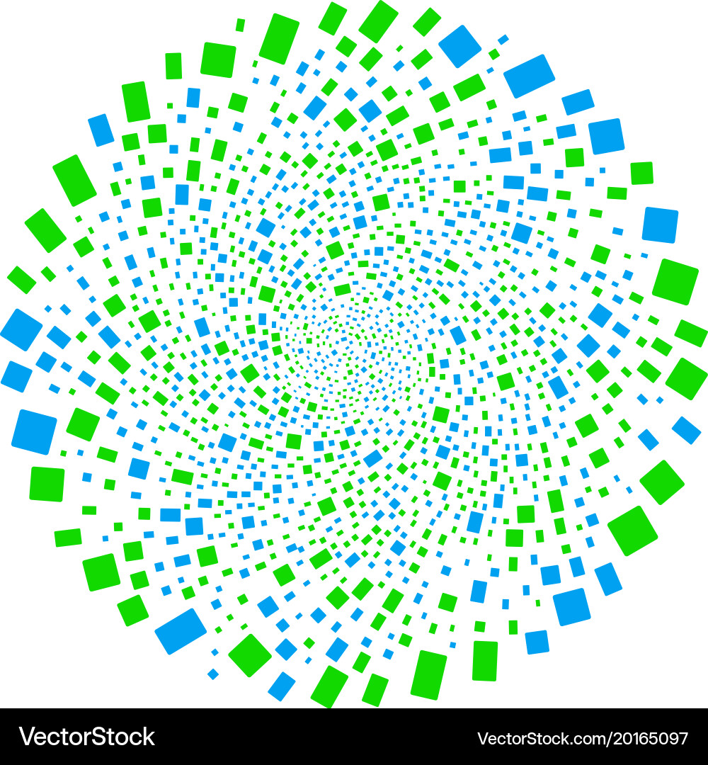 Rectangle shape cycle twist Vector Image
