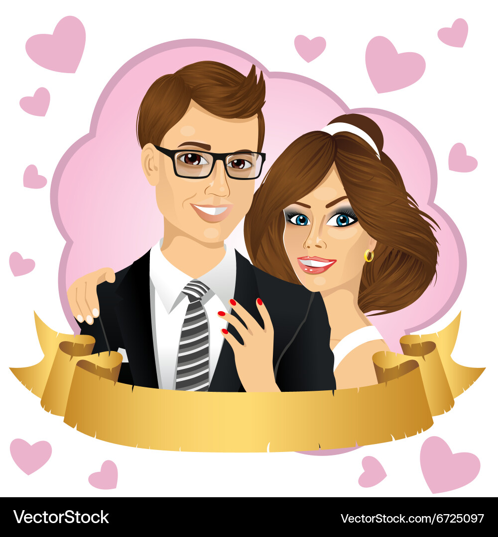 Save the date design composition Vector Image