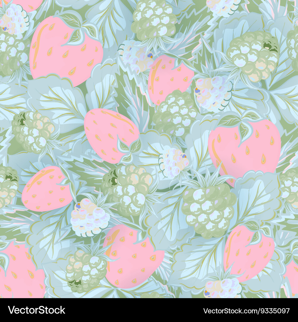 Seamless pattern of realistic image delicious ripe vector image