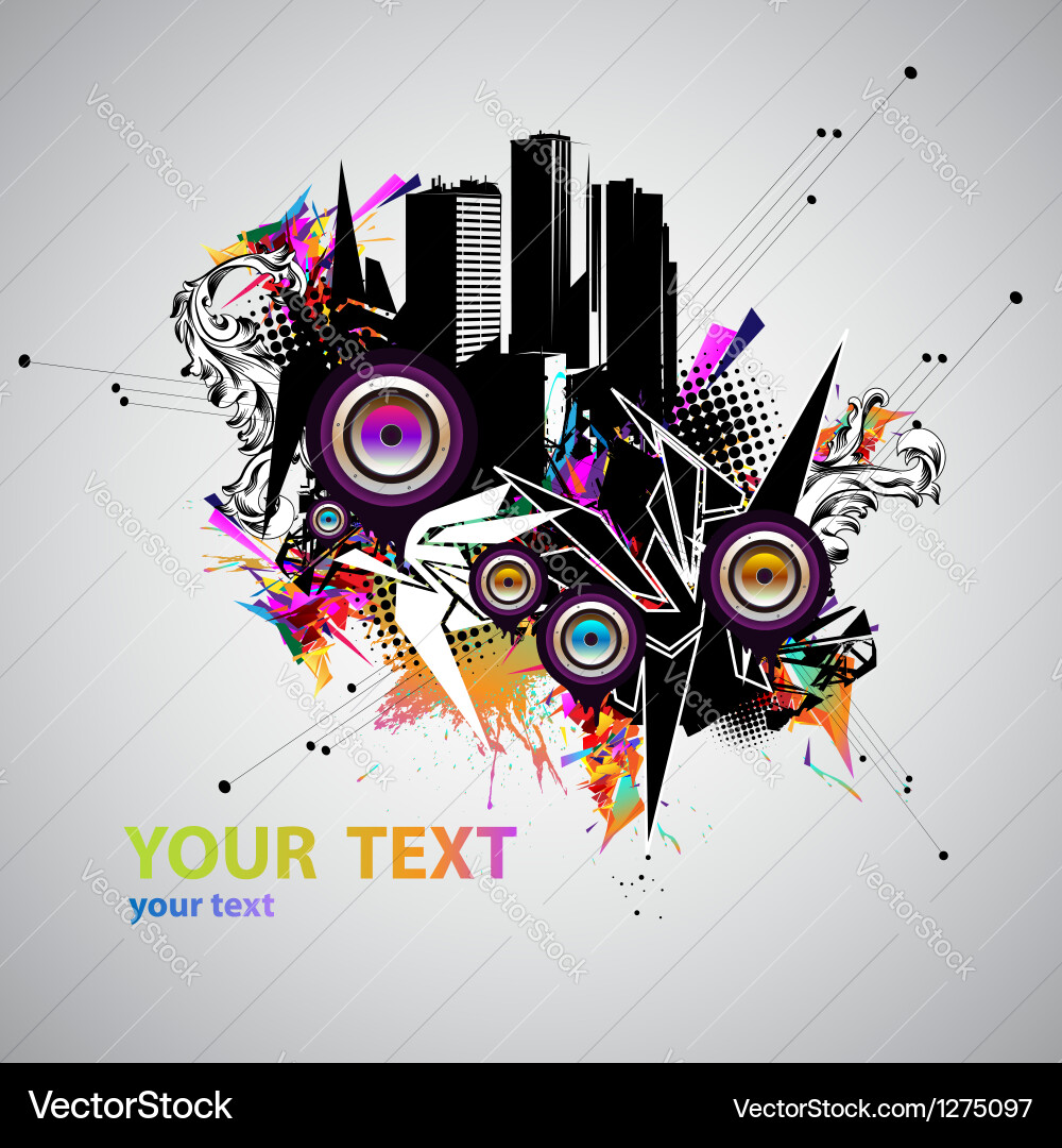 Urban Music Party Vector Image